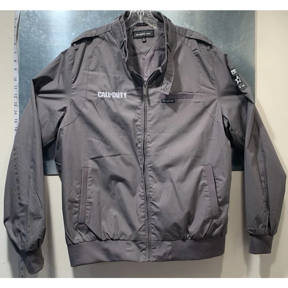 Call Of Duty Black Ops Cold War 2020 Limited Edition Members Only Jacket XL Gray - Picture 13 of 16